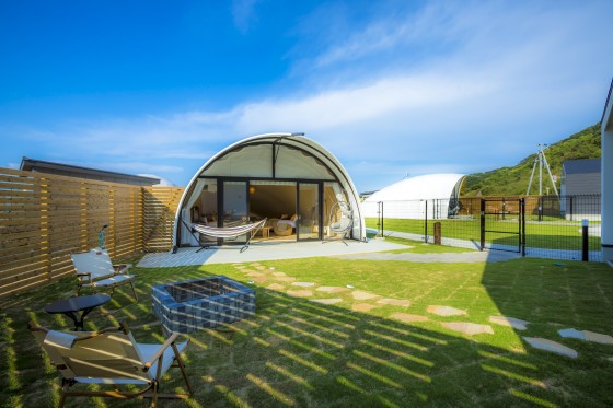 大阪府 大阪南部（堺・岸和田・関西空港）のグランピング｜SKYDOME阪南：ドッグラン