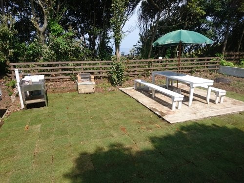 茨城県 霞ヶ浦・土浦・鹿島・潮来のコテージ｜貸別荘オフの写真：BBQコーナー 水道付