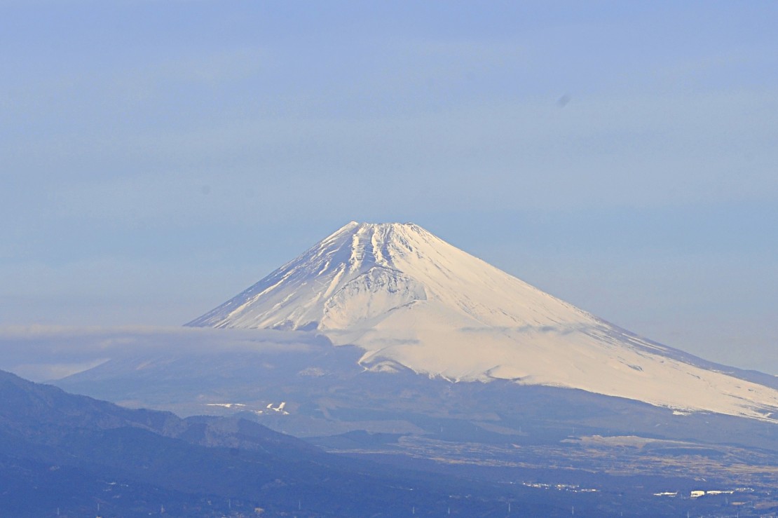 南箱根タントンハウス｜静岡県・中伊豆｜テラスから望遠撮影した富士山の景色