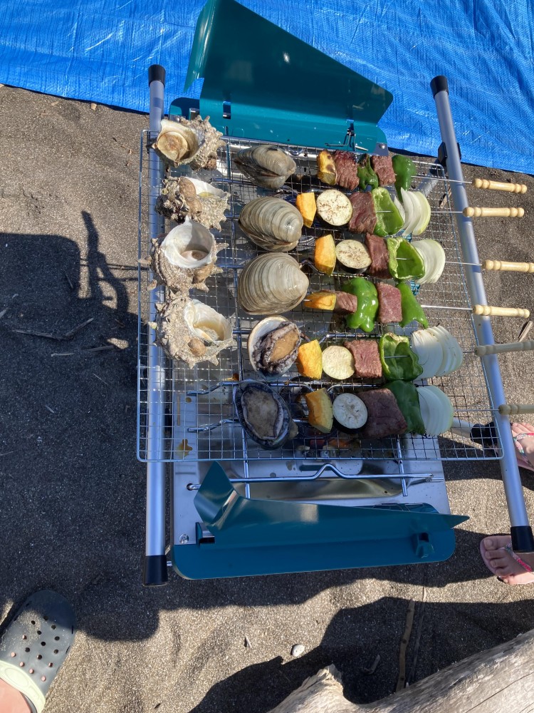 千葉県 館山・南房総のコテージ｜ocean villa mintの写真：海辺でのBBQ