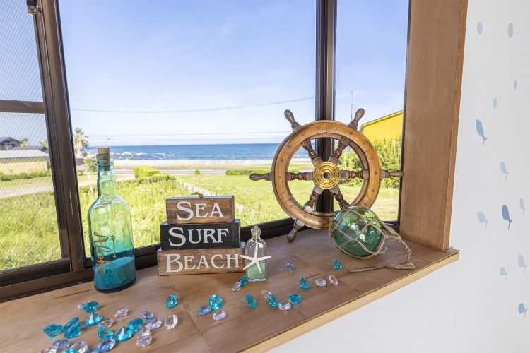 千葉県 館山・南房総のコテージ｜ocean view mintの写真：海最前列の貸別荘です