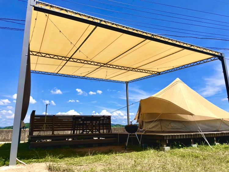 広島県 福山・尾道のグランピング｜Island Camp 百島の写真：瀬戸内の離島でゆったりと