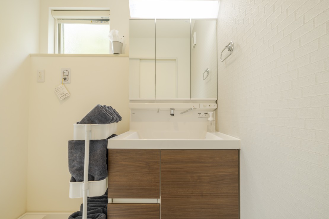 ocean kids mint｜千葉県・館山・南房総｜新築なので、洗面所もピカピカです