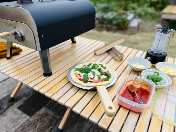 千葉県 勝浦・鴨川のグランピング｜鴨川プライベートヴィラうら庭：ピザ窯あり