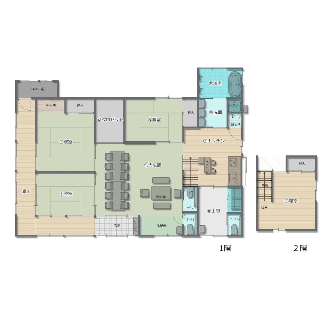 楽匠館｜千葉県・館山・南房総｜間取り図、ご参考に