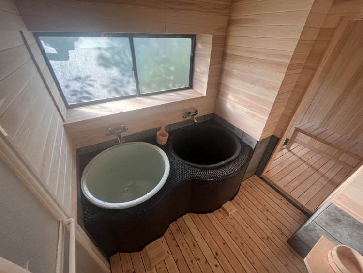 茨城県 霞ヶ浦・土浦・鹿島・潮来のコテージ｜昭和体験宿Rinの写真：五右衛門風呂