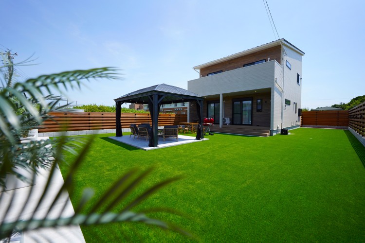 千葉県 九十九里・銚子のコテージ｜サンライズビラの写真：広大な庭