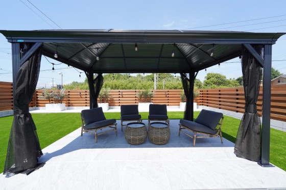 千葉県 九十九里・銚子の貸別荘・コテージ｜サンライズビラの写真：屋根付きBBQが楽しめるコテージ