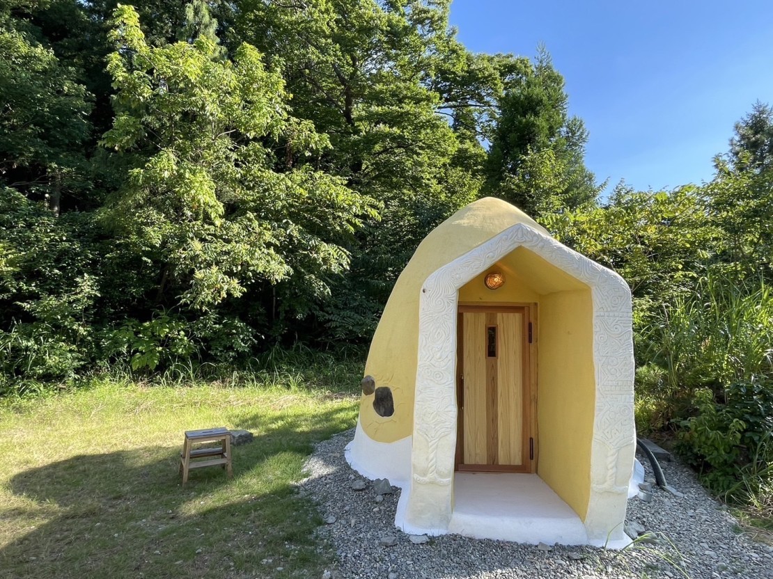 新潟県 柏崎・寺泊・長岡・魚沼（湯之谷）のコテージ｜In Uteroの写真：アースバックサウナ