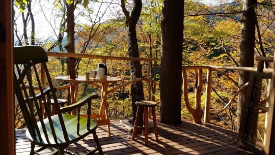 群馬県 四万・吾妻・川原湯の貸別荘・コテージ｜古民家の宿 金木：ツリーハウス