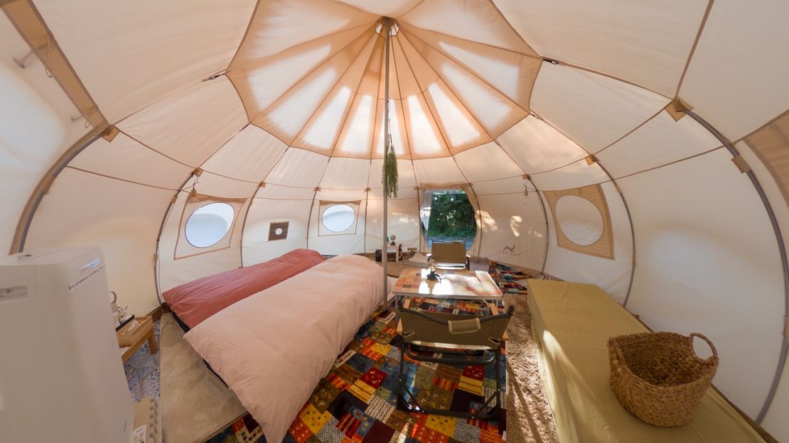 Rivage Blue｜千葉県・木更津・君津・富津｜グランピング　テント内観