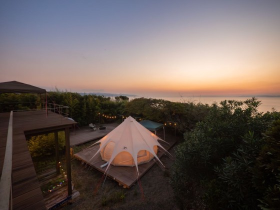 千葉県 木更津・君津・富津のグランピング｜Rivage Blue：ビーチフロント