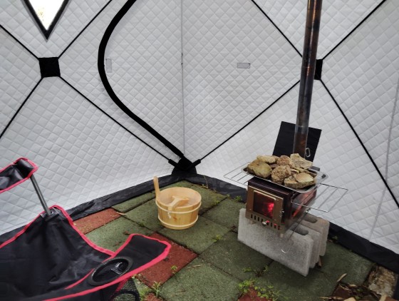 京都府 湯の花・丹波・美山の貸別荘・コテージ｜コテージ遊泊・るり渓：サウナ