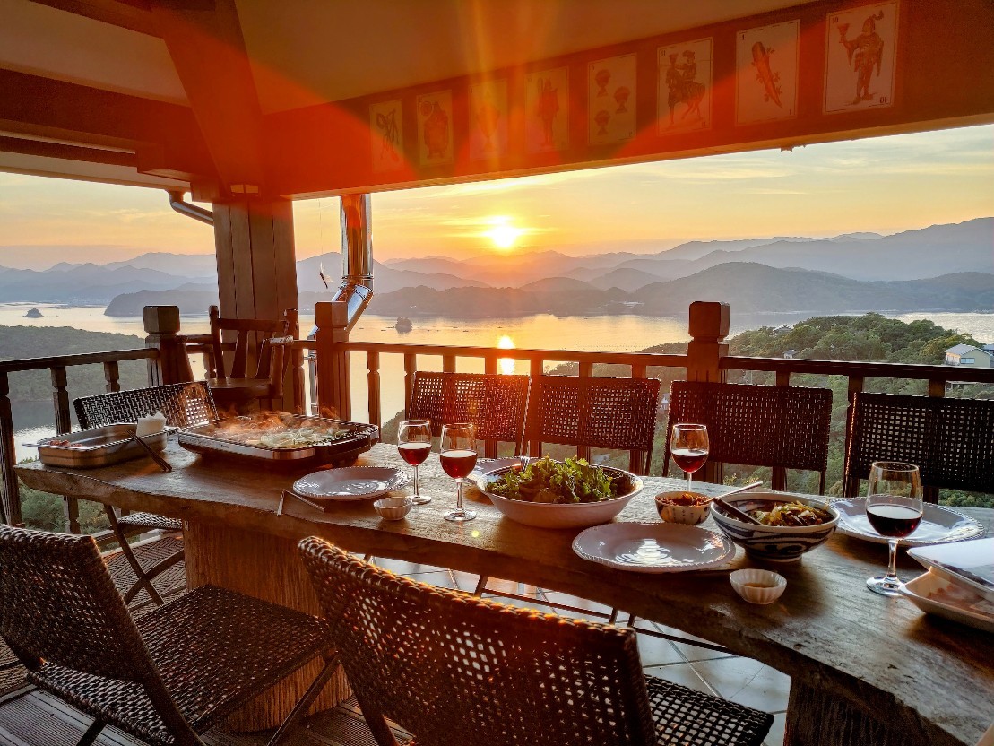 Sunset Terrace Ise Shima｜三重県・奥伊勢｜Dinning while watching sunset