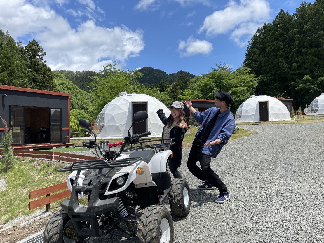 WORKATION RESORT THE FOREST｜山梨県・大月・都留｜爽やかな森の風を感じる4輪バギー