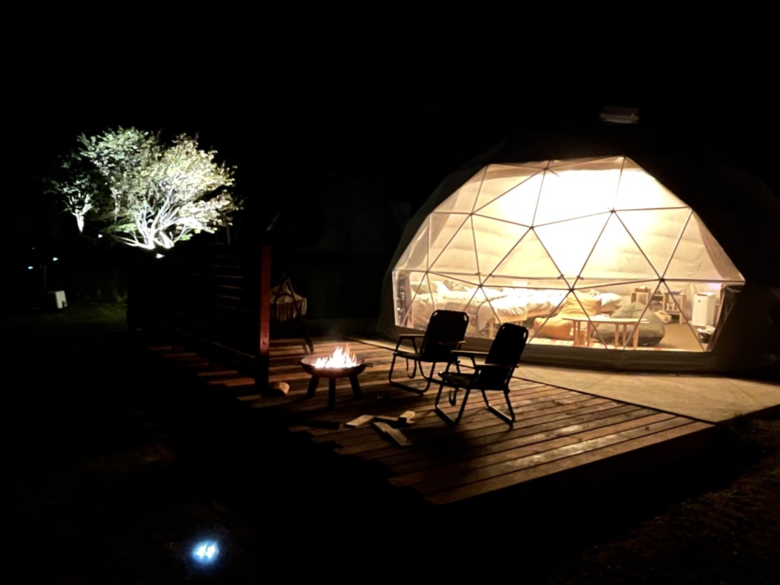 WORKATION RESORT THE FOREST｜山梨県・大月・都留｜素敵な夜の始まりです