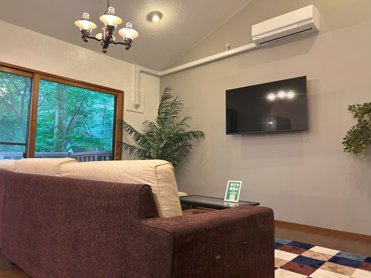 栃木県 那須・板室のコテージ｜那須アニバーサリーの写真：広々リビング