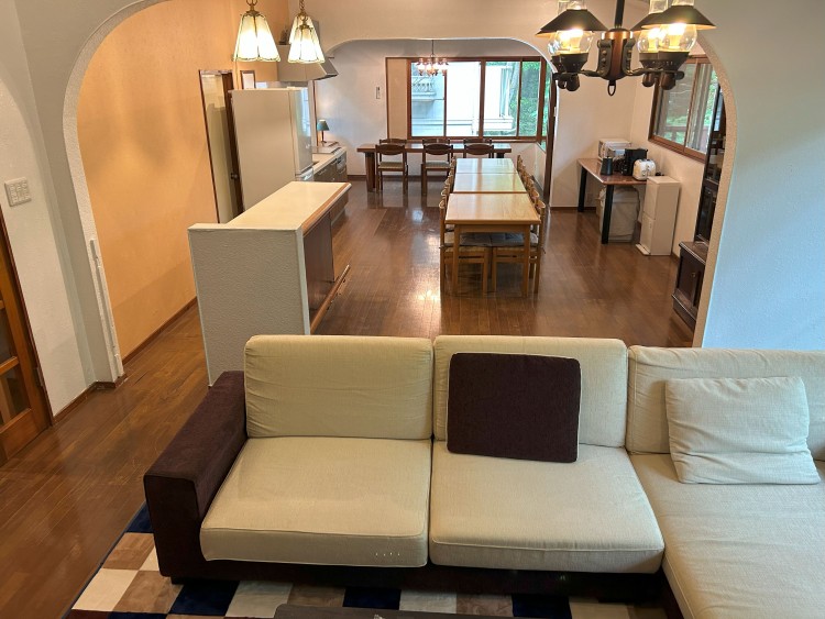 栃木県 那須・板室のコテージ｜那須アニバーサリーの写真：リビング・ダイニングスペース