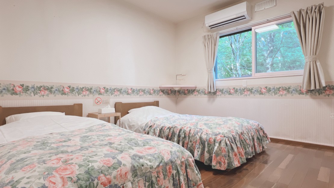 那須アニバーサリー｜栃木県・那須・板室｜洋室は各部屋ベッドが2台