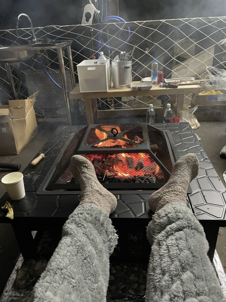 静岡県 熱海のコテージ｜Sound Villa（サウンドヴィラ）の写真：BBQスペース（焚火も可能）