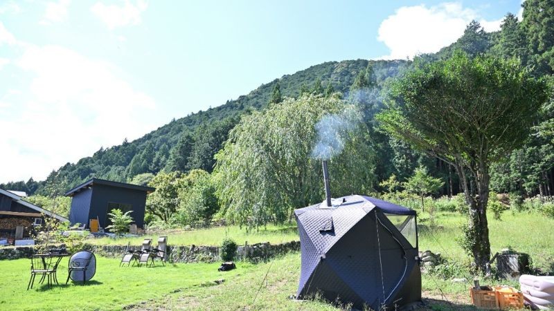 Community＆Stay 古民家 SO｜愛知県・三河｜プライベートガーデンにて気兼ねなくテントサウナをお楽しみいただけます