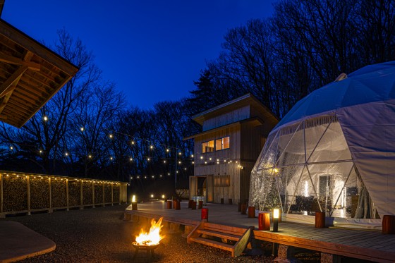 福島県 郡山のグランピング｜響きのサウナグランピング＆ドックラン：一棟貸し