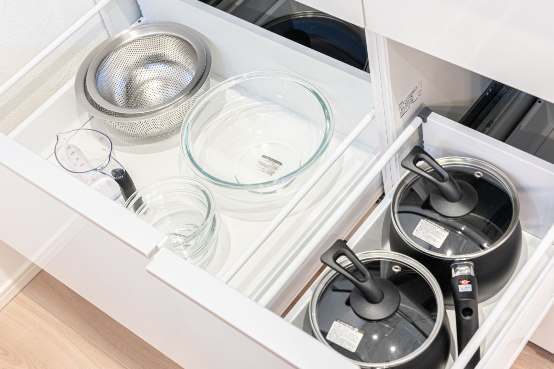 UMICHIKA 6886｜千葉県・九十九里・銚子｜フライパンや鍋など、基本的な調理器具を揃えております。