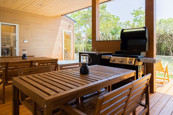 千葉県 九十九里・銚子の貸別荘・コテージ｜UMICHIKA 6886：バーベキュー