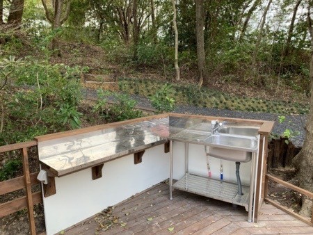 三重県 鳥羽のコテージ｜グランガ－デン南木の写真：屋外調理スペース