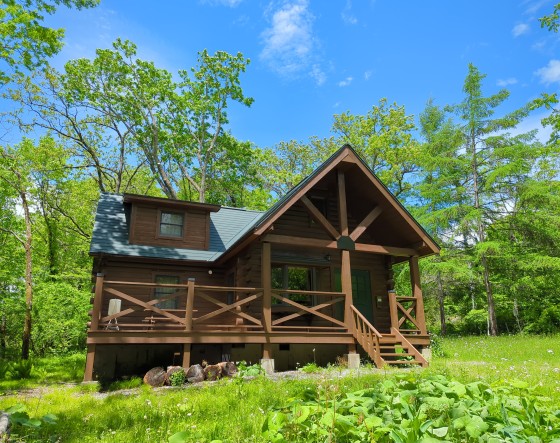 長野県 八ヶ岳・富士見・原村・野辺山・小海の貸別荘・コテージ｜リスの家：ログハウス