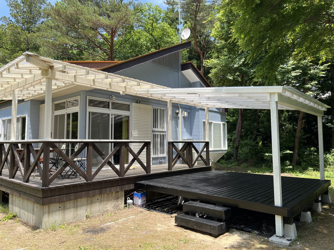 コテージ３３｜栃木県・那須・板室｜テラス