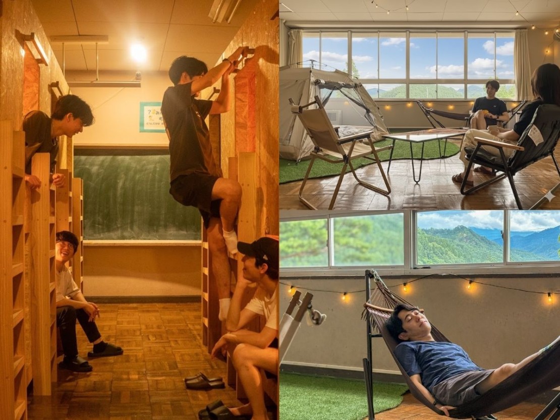 米沢みさわ小学校｜とここと｜山形県・米沢・置賜｜お部屋は「教室グランピング」と「秘密基地ベッド」の２種類！