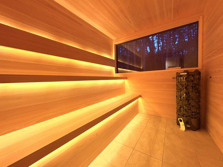 群馬県 北軽井沢・嬬恋・万座のコテージ｜Second House LUONTOの写真：フィンランド式本格的プライベートサウナ