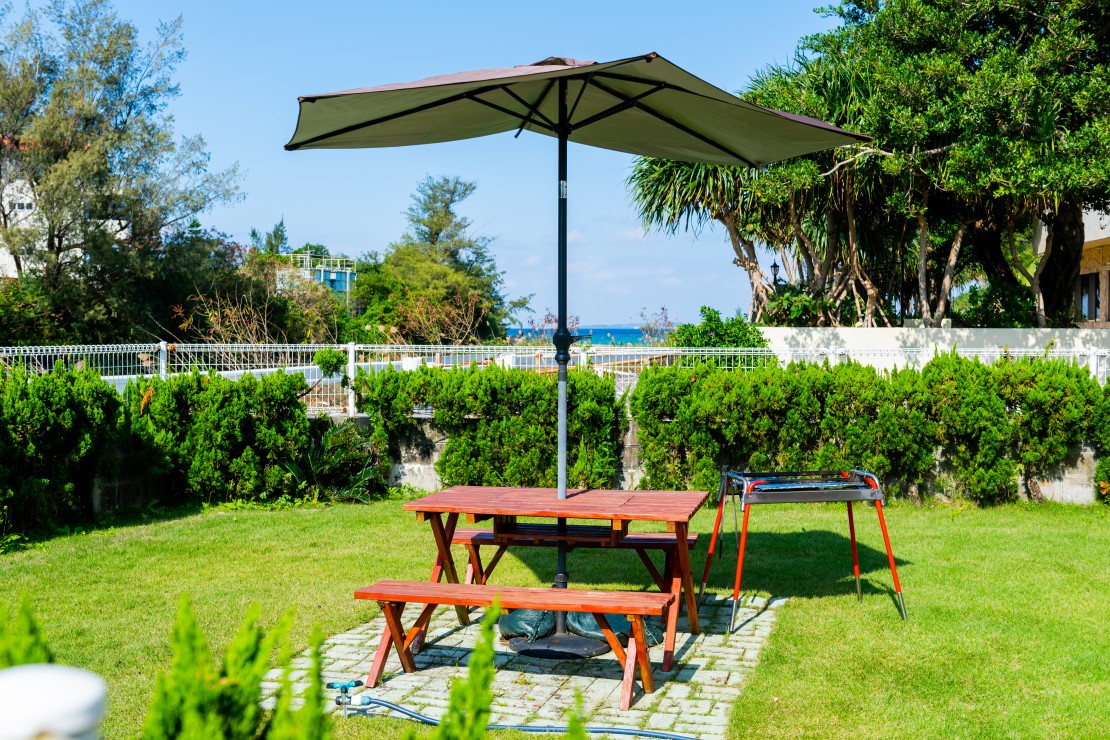 コテージ  アネラニハウス沖縄｜沖縄県・本部・名護・国頭｜海を眺めながらお庭でBBQは最高！