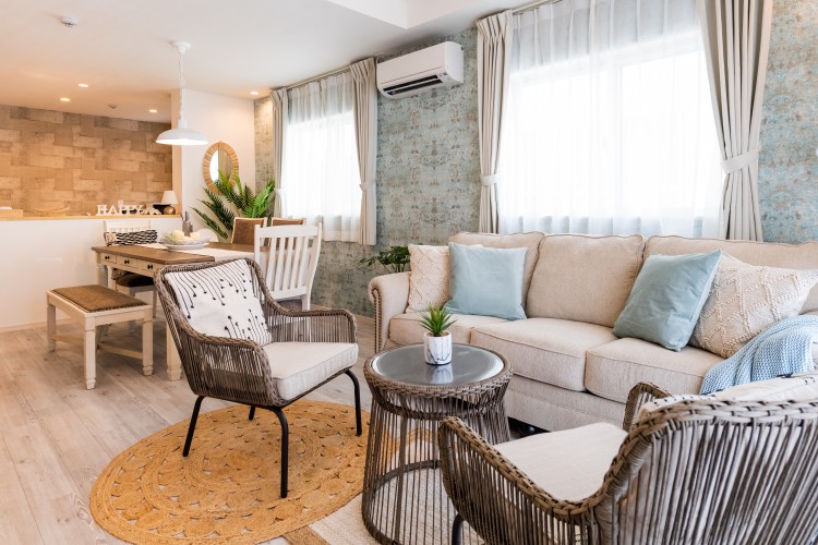 沖縄県 沖縄市（コザ）・北谷・宜野湾のコテージ｜コテージ マカナレアリゾート沖縄の写真：広々とした空間、最大16名まで宿泊可能